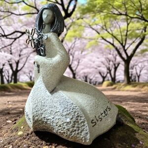 Vtg ARTSTONE by Carson Home "Sisters Are Flowers From The Same Garden" Figurine